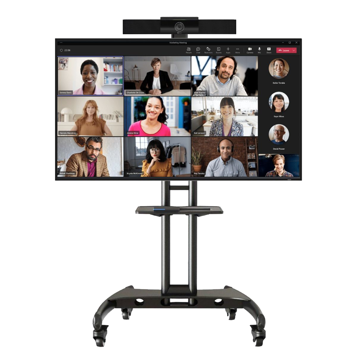 écran collaboratif visioconférence entreprise
