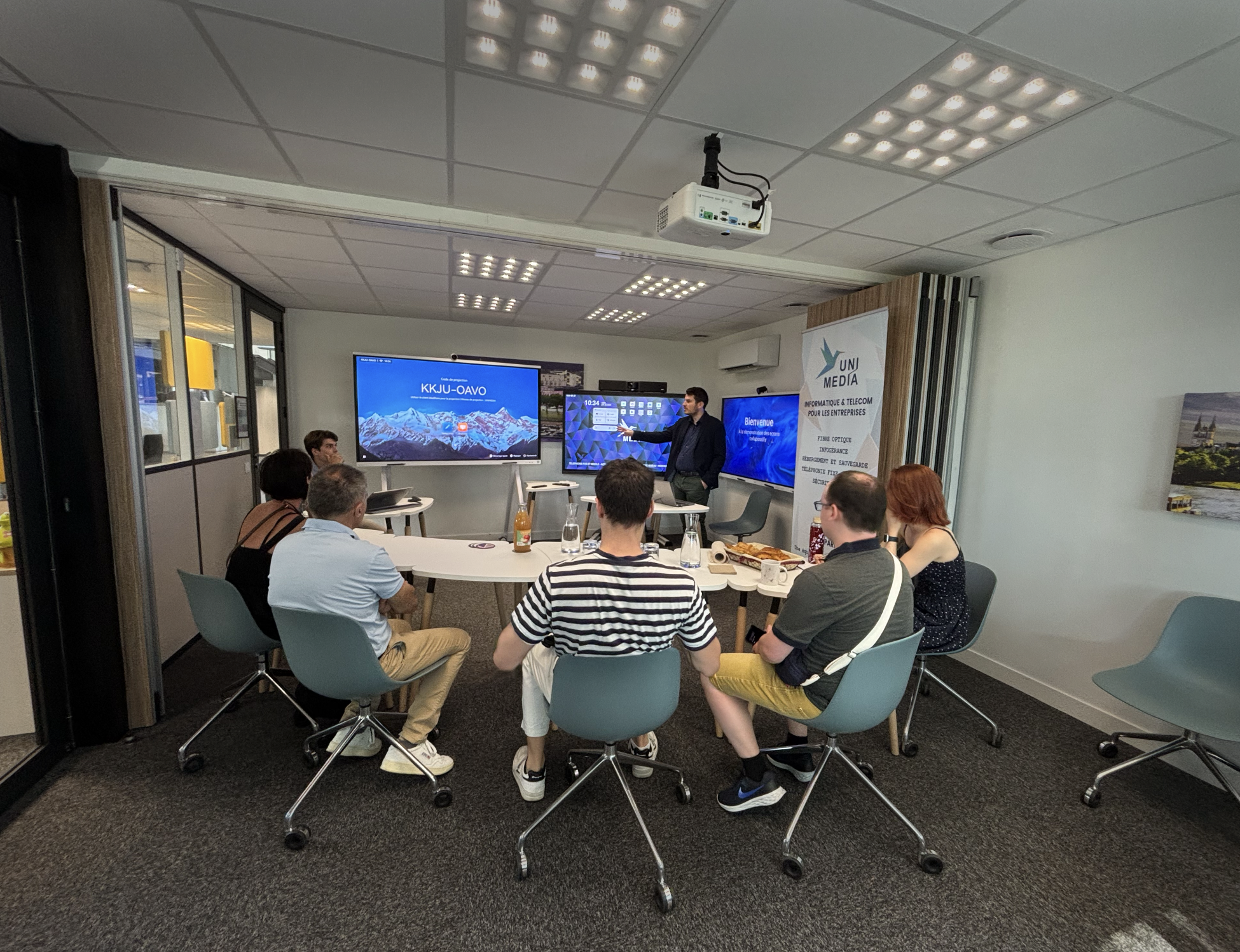 Démonstration écrans collaboratifs